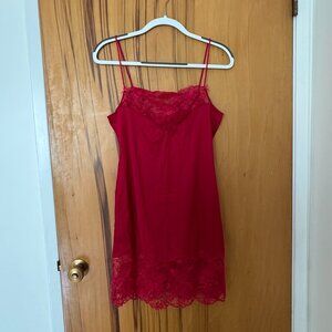 Red Slip Dress